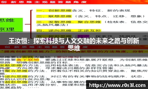 beats365王汝恒：探索科技与人文交融的未来之路与创新思维
